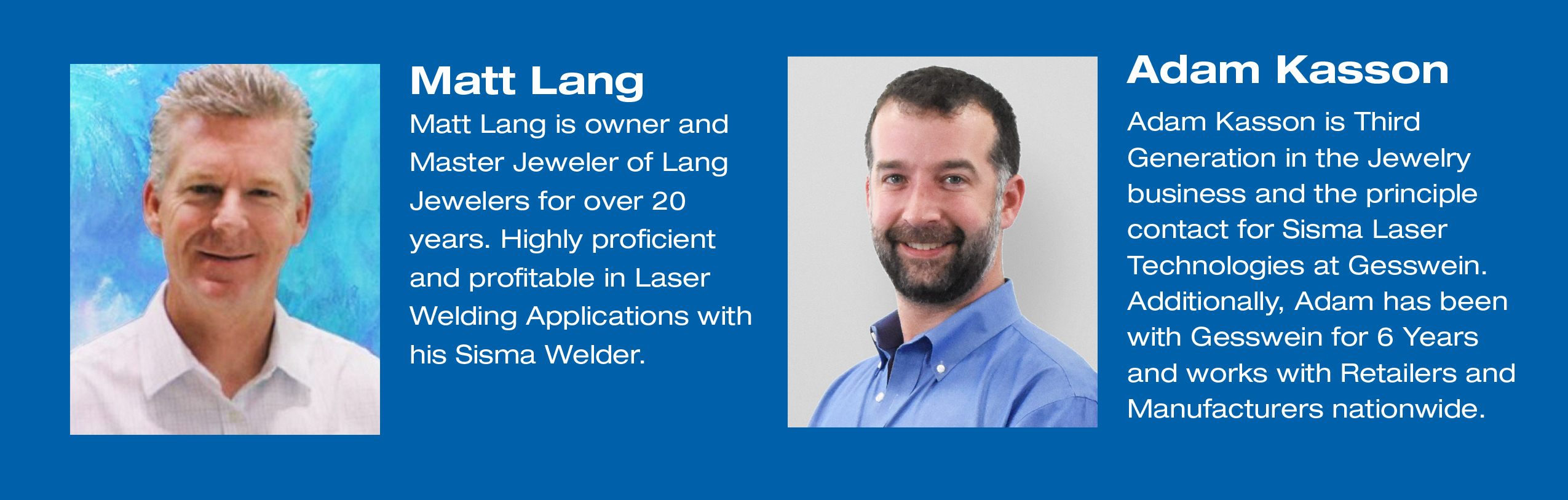 Meet the sisma laser welding instructors